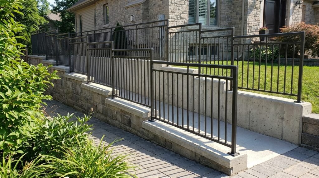 bespoke metal gates and railings Wimbledon London, electric driveway gates, custom steel railings installation, security gates SW London, outdoor garden railings Wimbledon