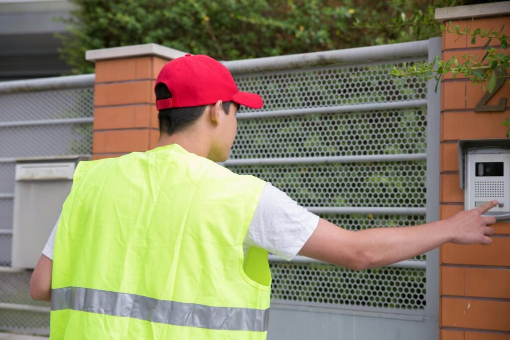 Electric gates installed on a residential driveway in Wimbledon SW19 by NOVA Steels