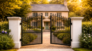 electric gates existing brick piers London