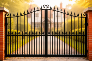 electric-gates-sloped-driveway-london